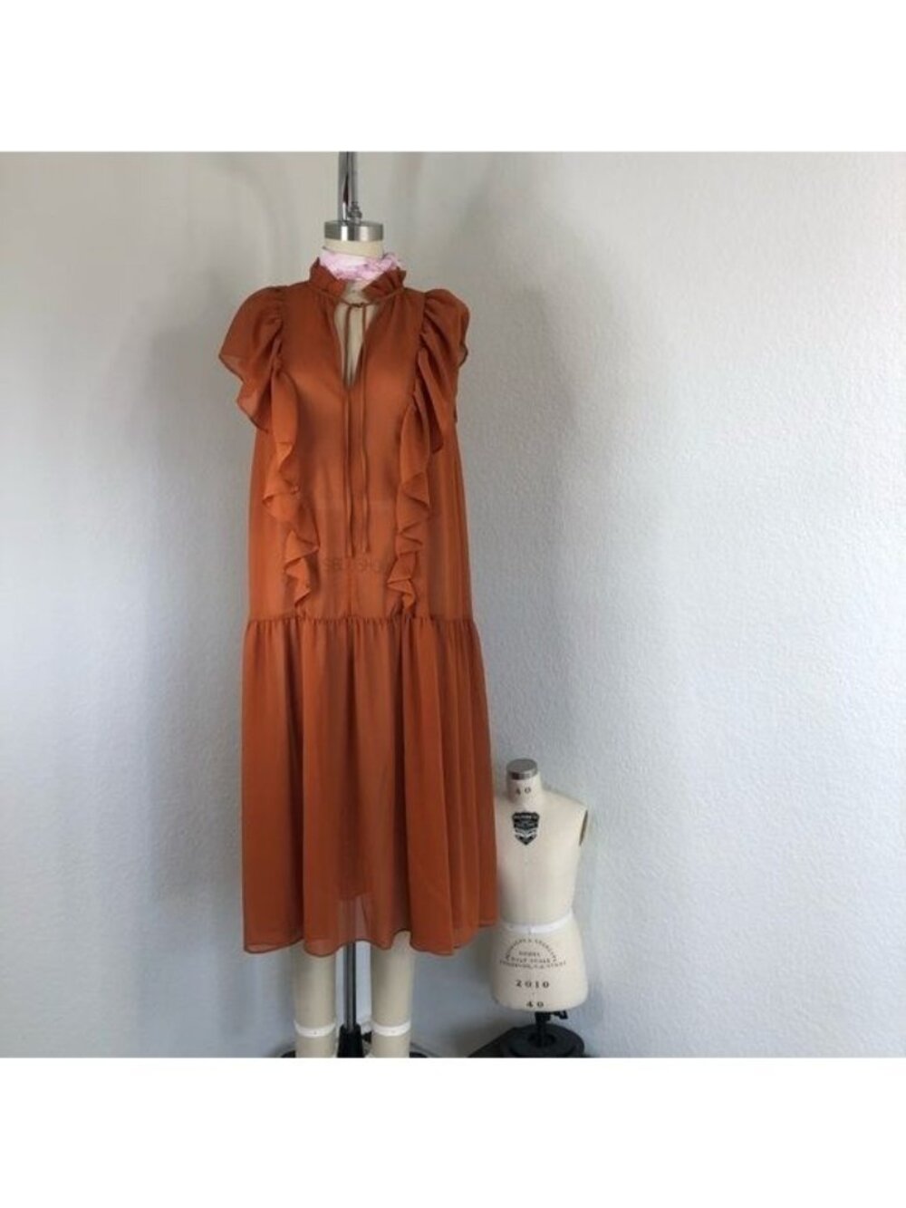 & Other Stories Oversized Frill Dress Peasant